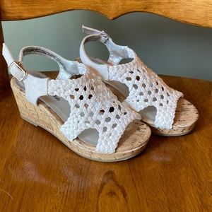 Girls cork wedges